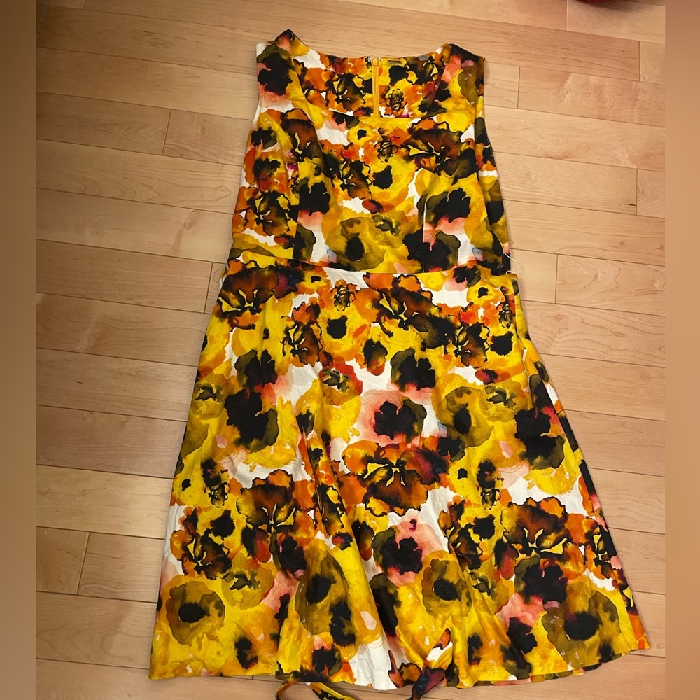 Yellow flower dress